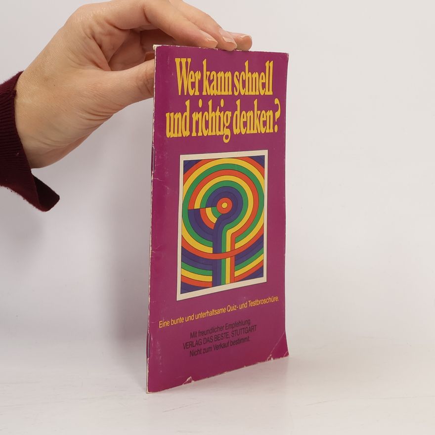 Kolektiv autorů Wer kann schnell und richtig denken?