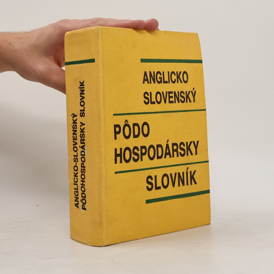 Etela Bártová Anglicko-slovenský pôdohospodárský slovník