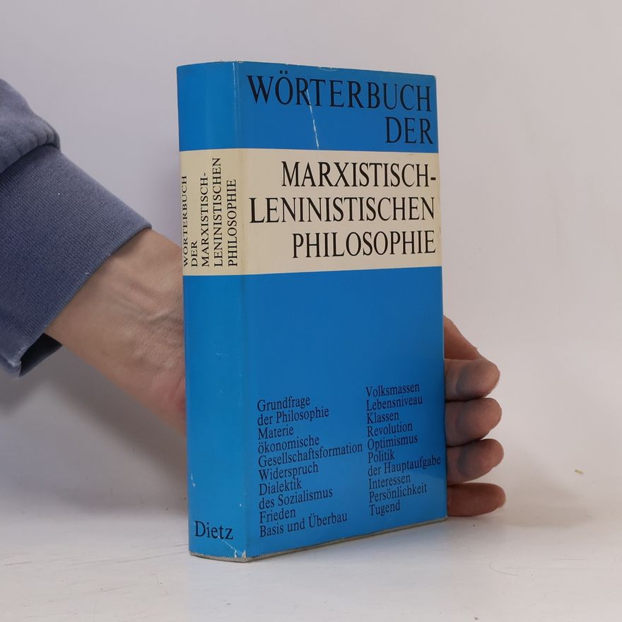Manfred Buhr Kleines Wőrterbuch der Marxistisch-Leninistischen Philosophie