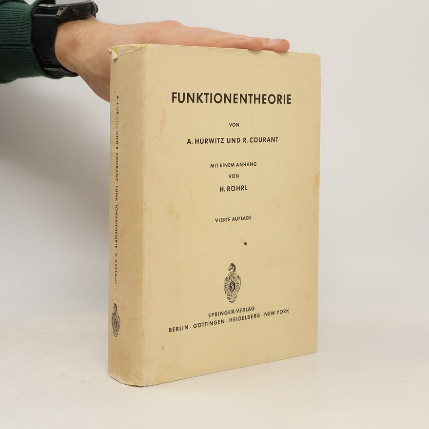 Adolf Hurwitz Funktionentheorie