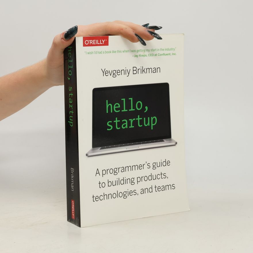 Jay Kreps Hello, Startup