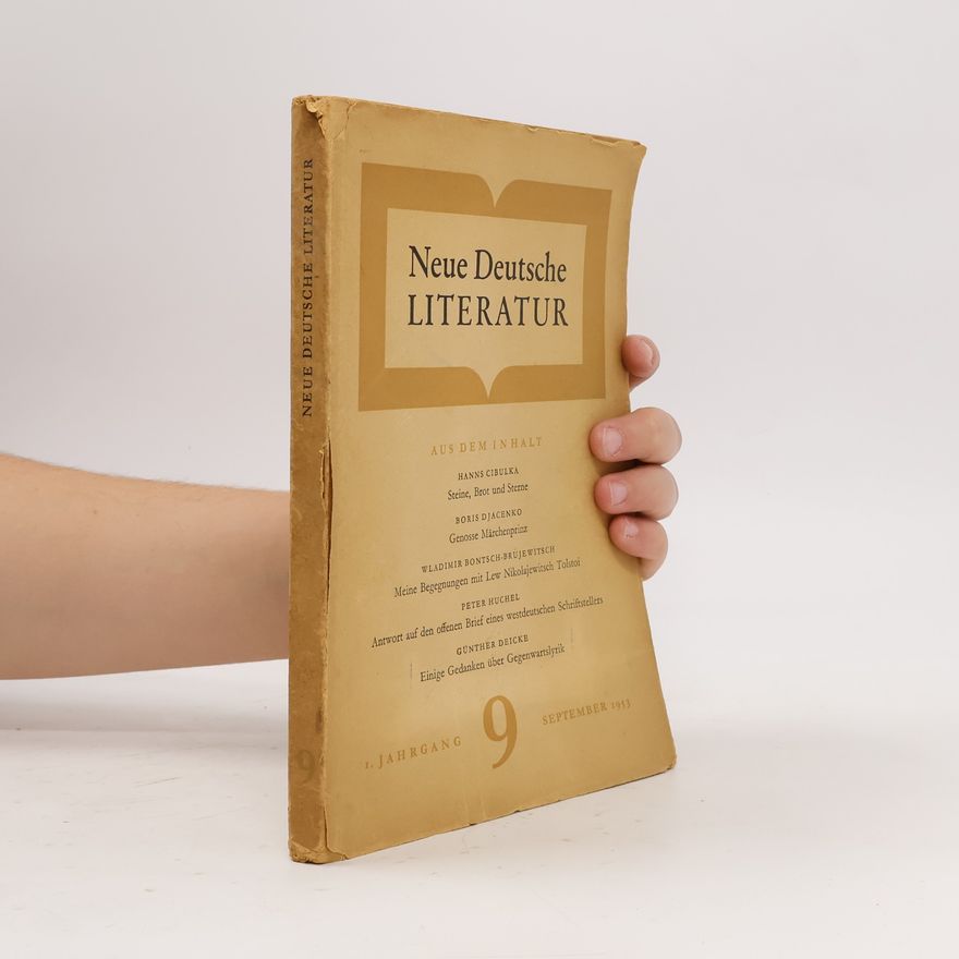 Wladimir Bontsch-Brujewitsch Neue Deutsche Literatur