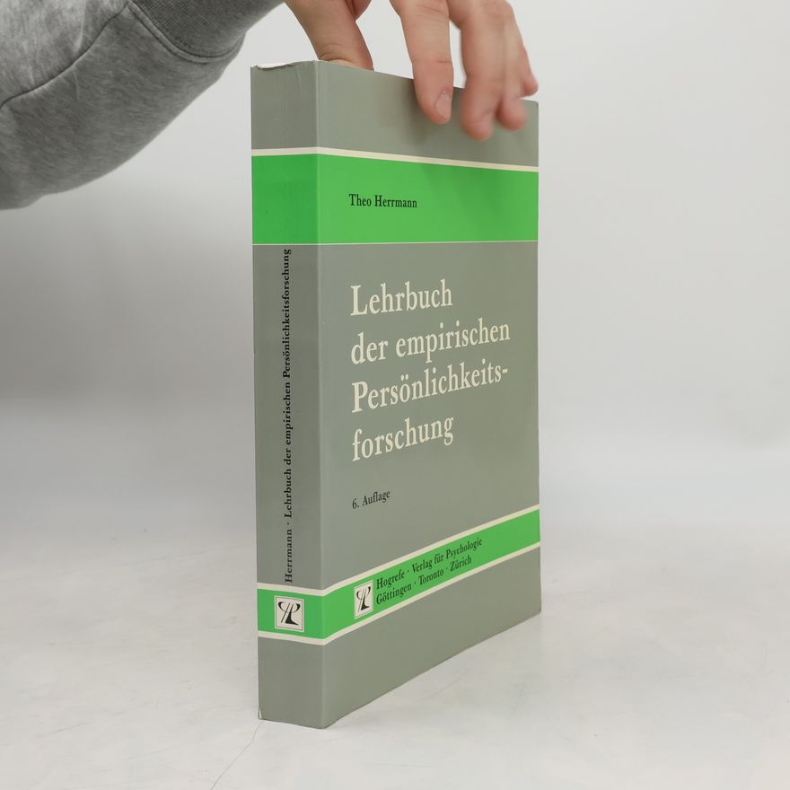 Theo Herrmann Lehrbuch der empirischen Persönlichkeitsforschung