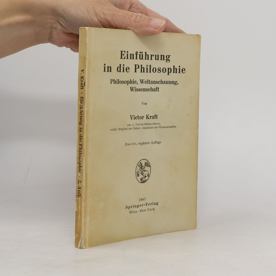 Victor Kraft Einführung in die Philosophie