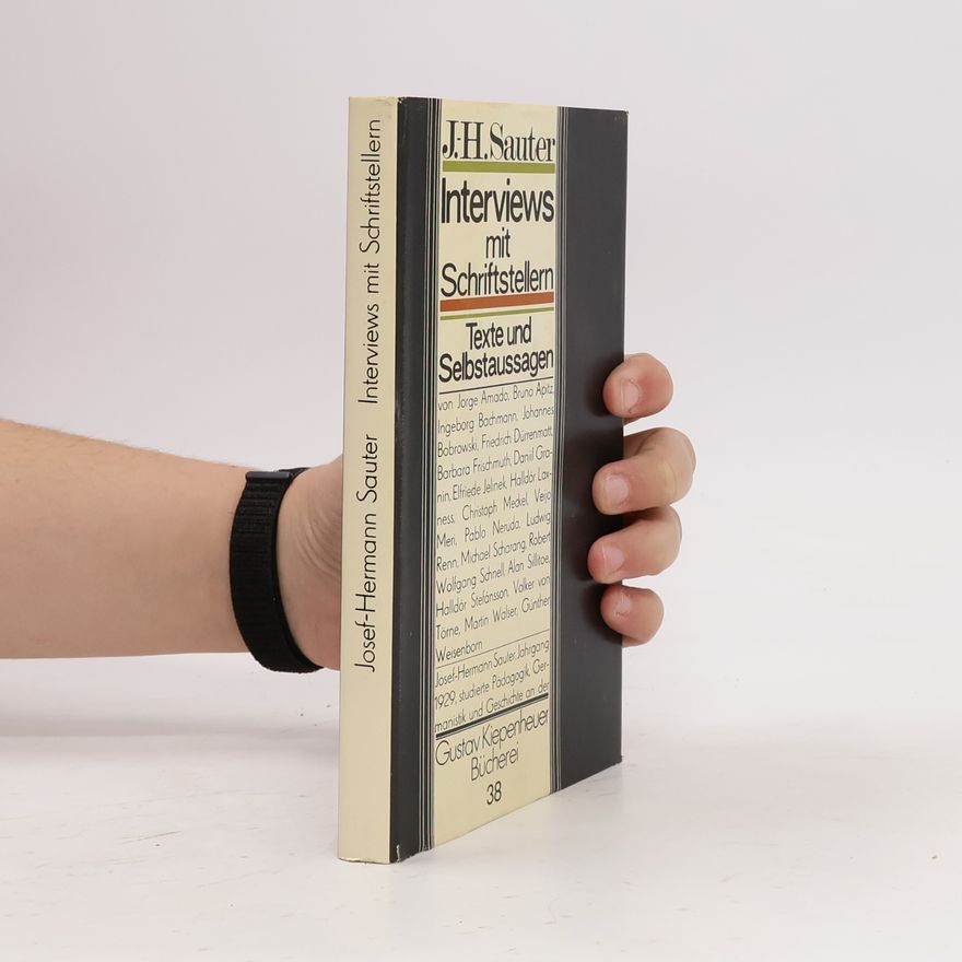 Josef-Hermann Sauter Interviews mit Schriftstellern