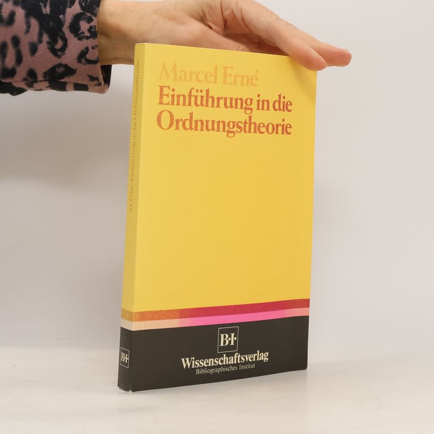 Marcel Erné Einführung in die Ordnungstheorie