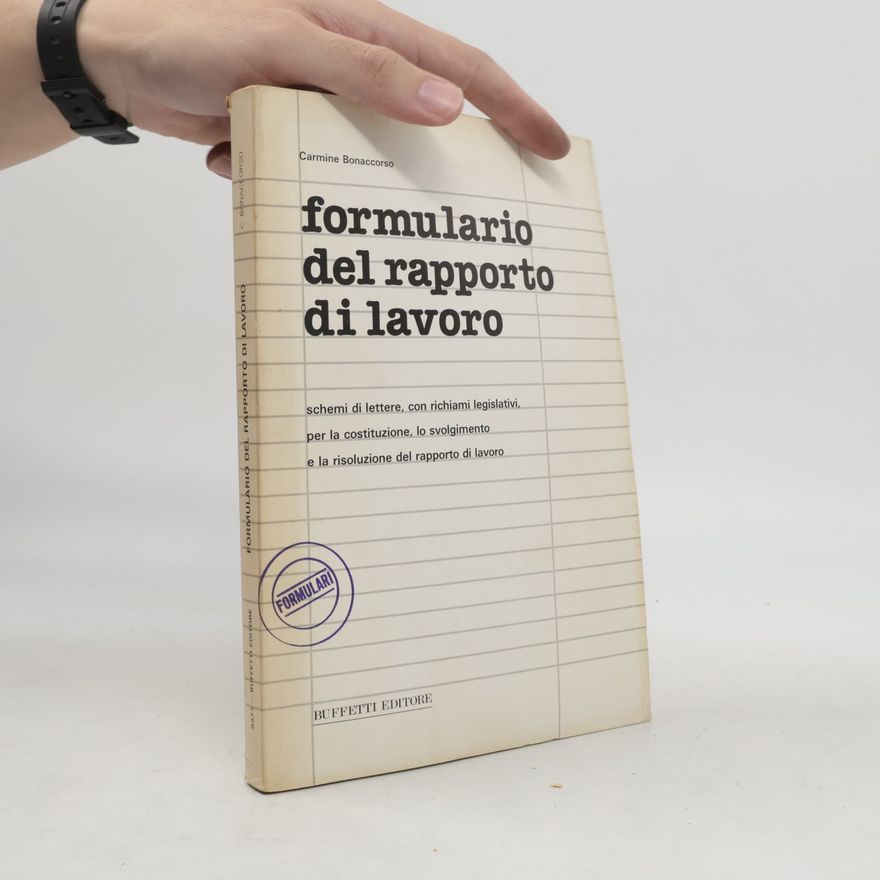 Carmine Bonaccorso Formulario del rapporto di lavoro