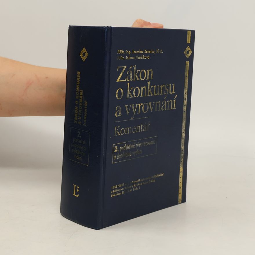 Jaroslav Zelenka Zákon o konkursu a vyrovnání