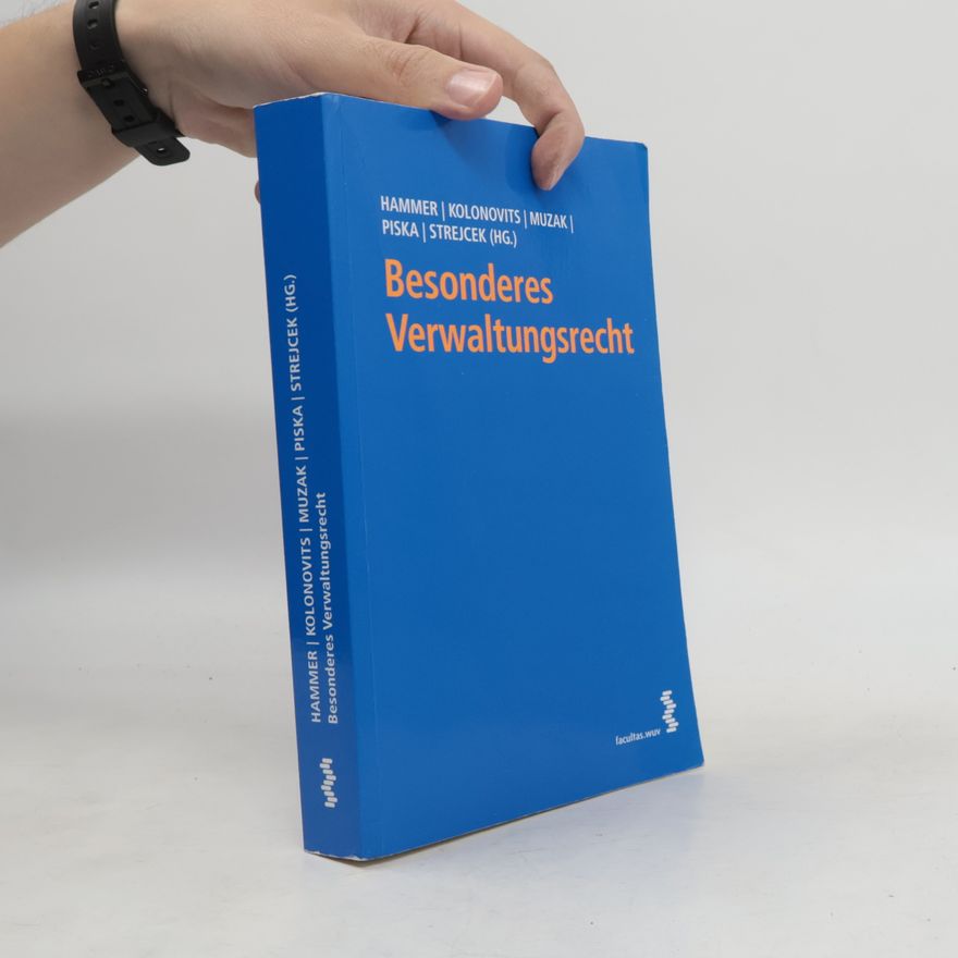Dieter Kolonovits Besonderes Verwaltungsrecht