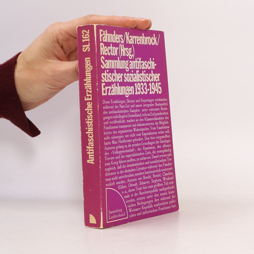 Martin Rector Sammlung Luchterhand - 162: Sammlung antifaschistischer sozialistischer Erzählungen 1933-1945