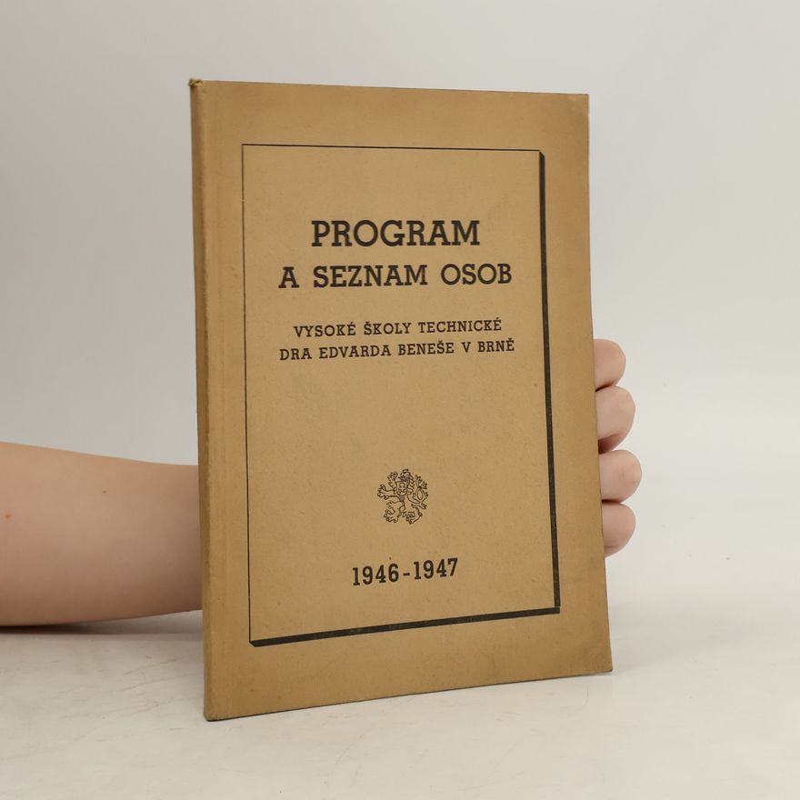 Kolektiv autorů Program a seznam osob
