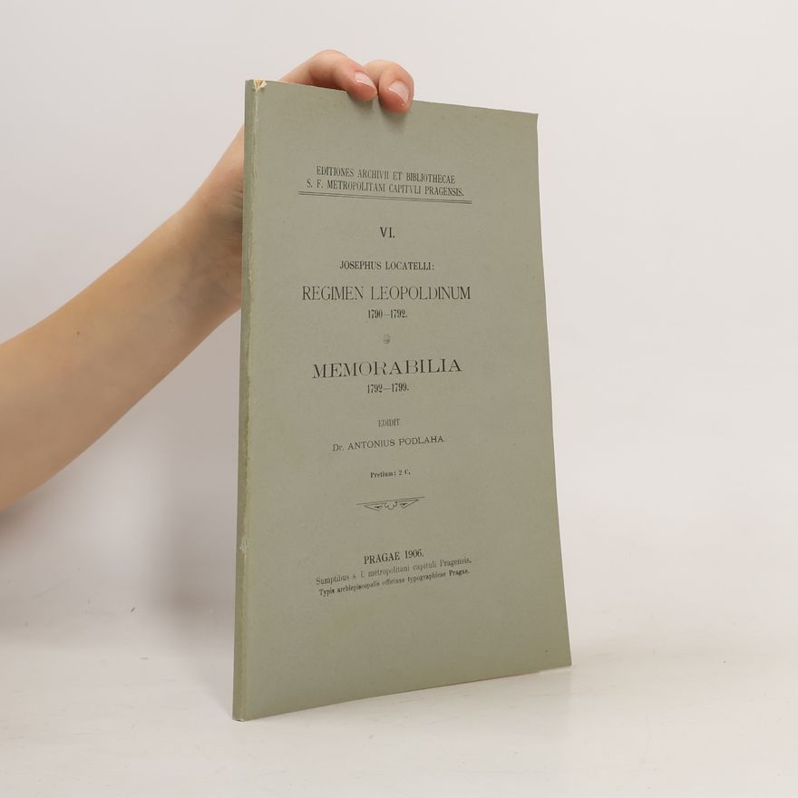 Josephus Locatelli Regimen Leopoldinum / Memorabilia