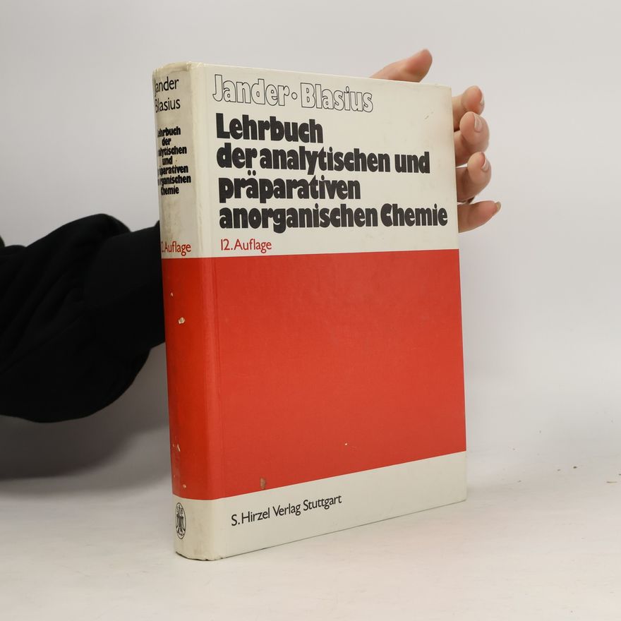 Gerhart Jander Lehrbuch der analytischen und präparativen anorganischen Chemie
