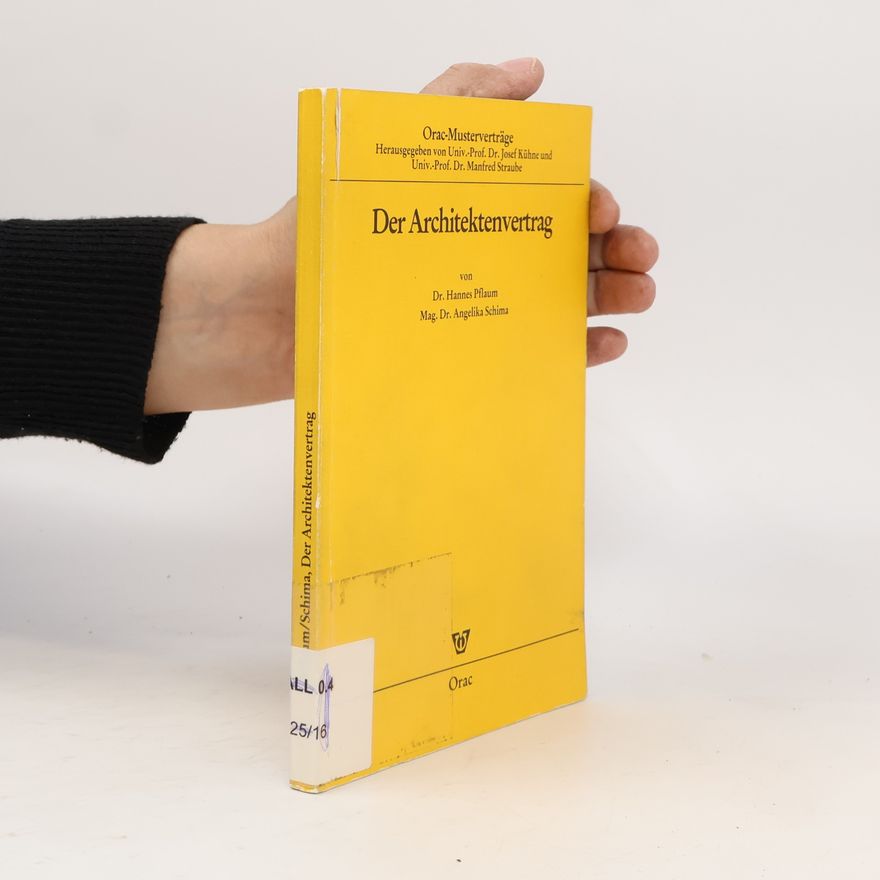 Hannes Pflaum Der Architektenvertrag