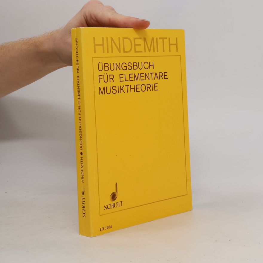 Paul Hindemith Übungsbuch für elementare Musiktheorie