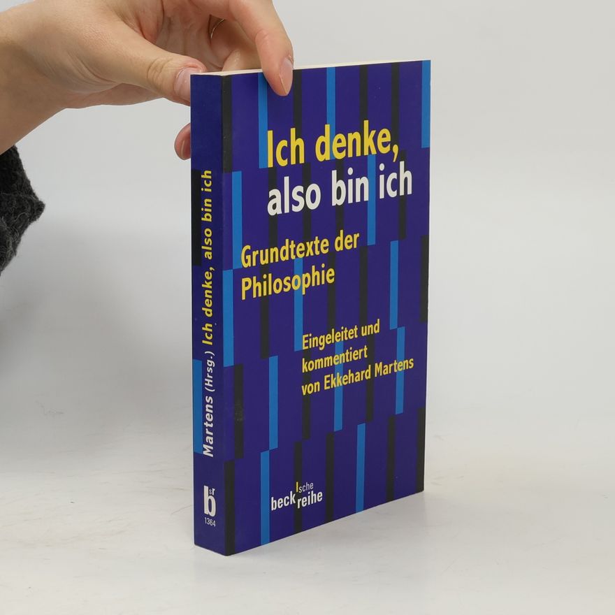 Ekkehard Martens Ich denke, also bin ich