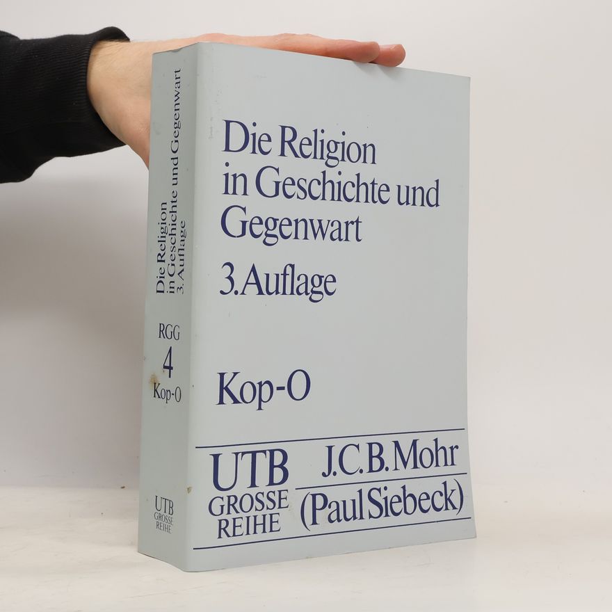 Kurt Galling Die Religion in Geschichte und Gegenwart 4 Kop-O