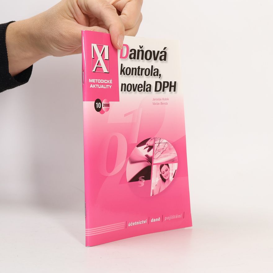 Jaroslav Kobík Daňová kontrola, novela DPH
