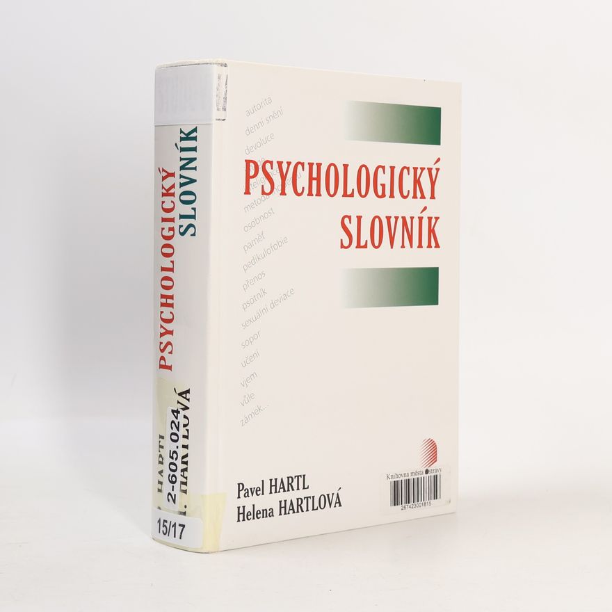 Pavel Hartl Psychologický slovník
