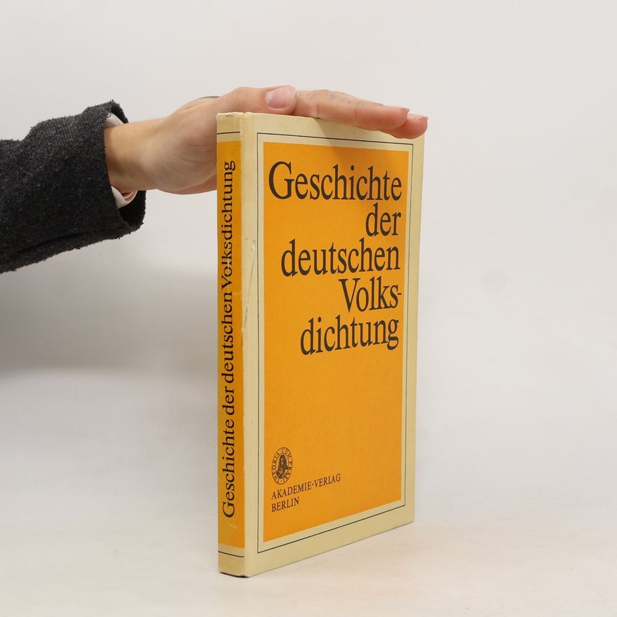 Autorenkollektiv Geschichte der deutschen Volksdichtung