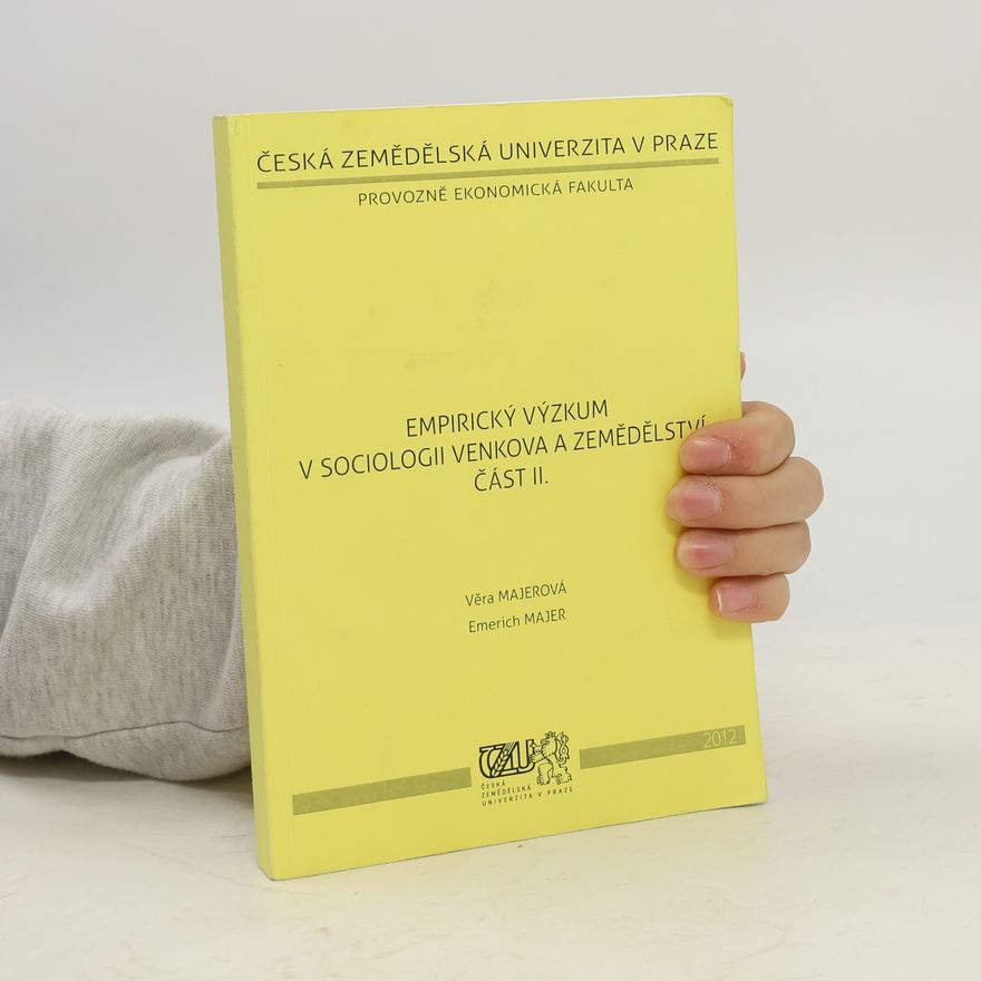 Emerich Majer Empirický výzkum v sociologii venkova a zemědělství část II.