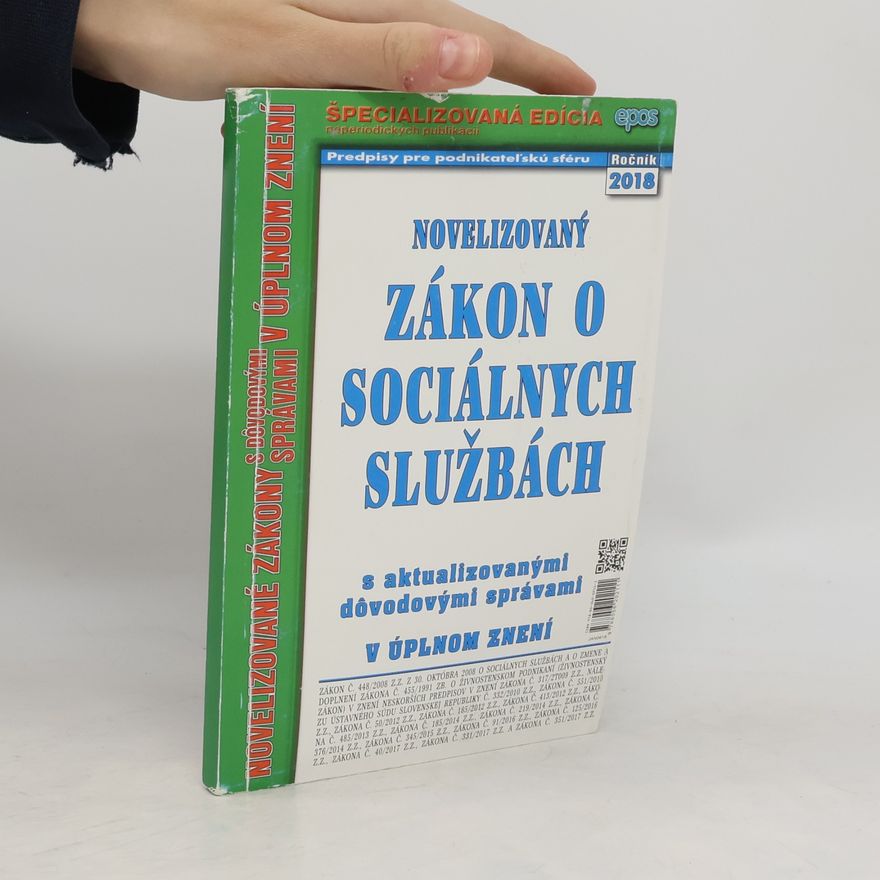Various authors Novelizovaný zákon o sociálnych službách 2018