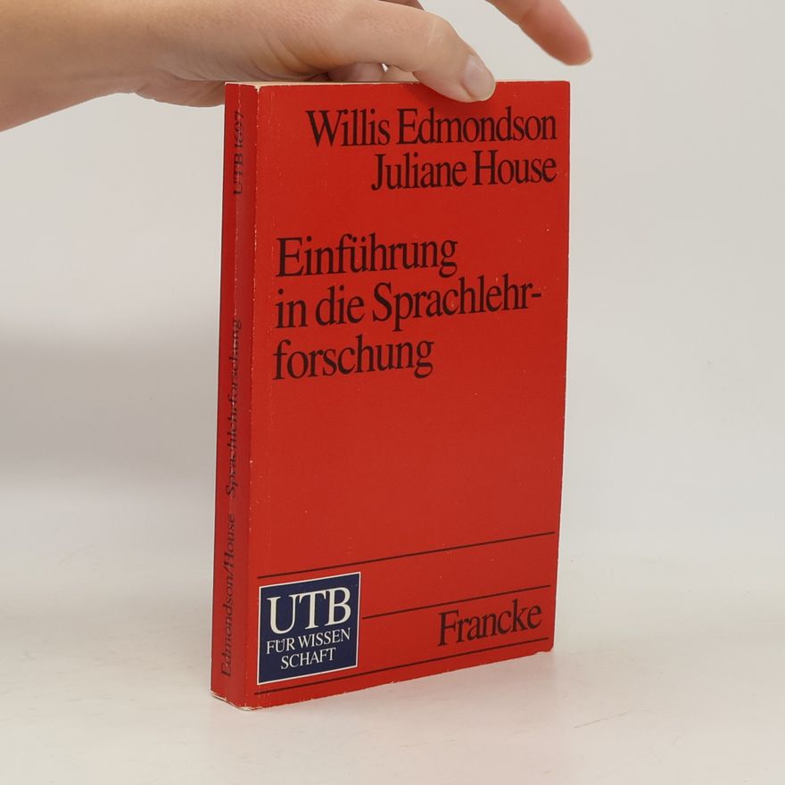 Willis J. Edmondson Einführung in die Sprachlehrforschung