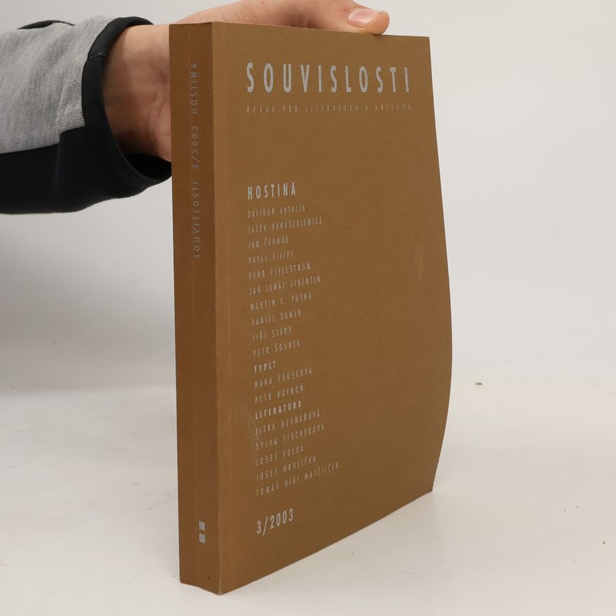 Kolektiv autorů Souvislosti. Revue pro literaturu a kulturu (číslo 3)