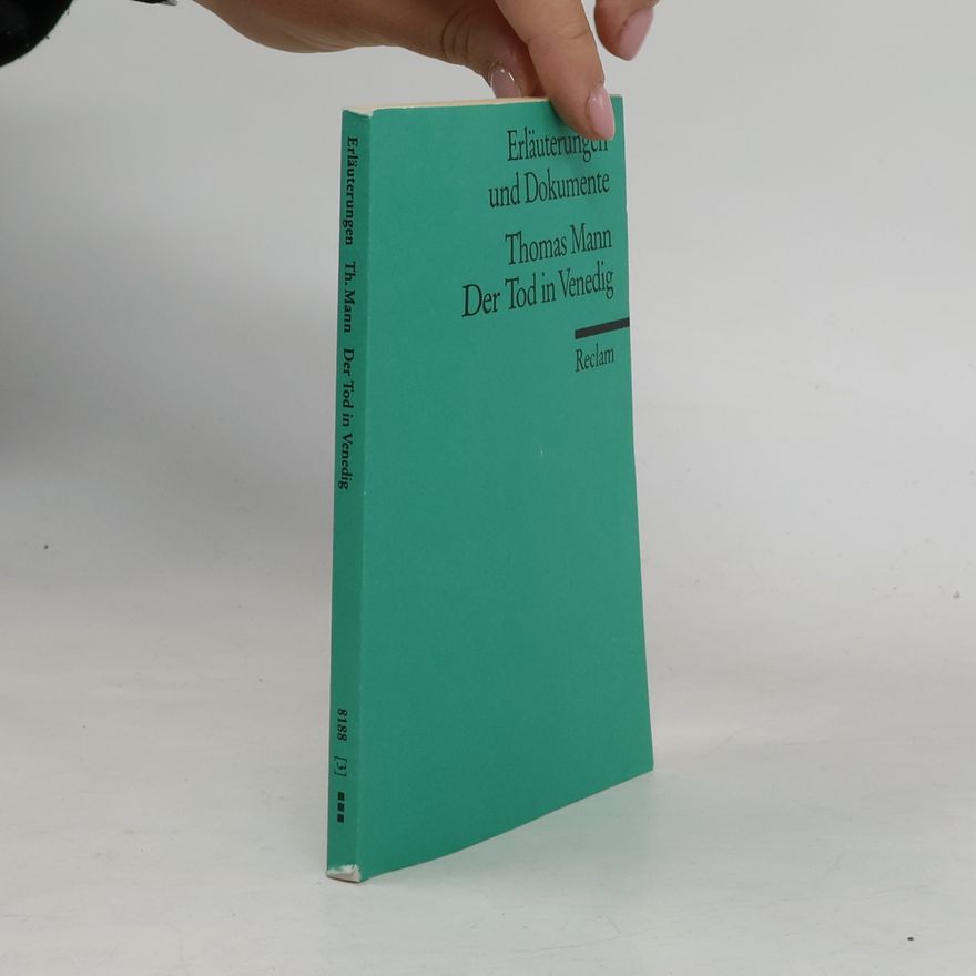 Ehrhard Bahr Thomas Mann, Der Tod in Venedig