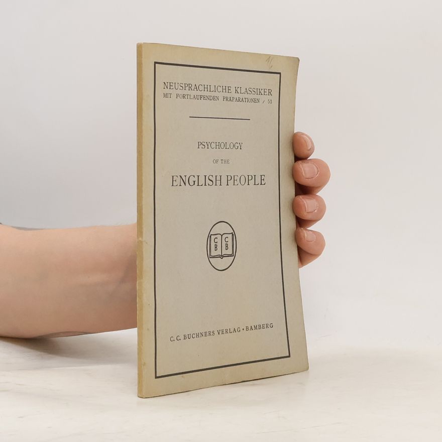 Autorenkollektiv Psychology of the English People