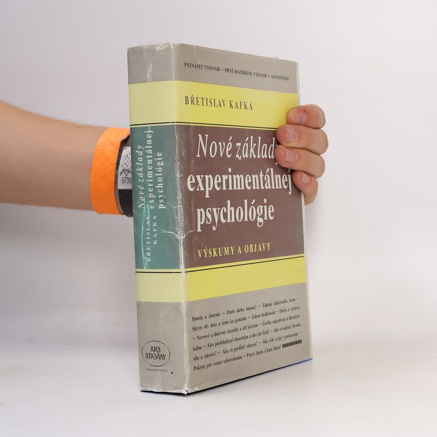 Břetislav Kafka Nové základy experimentálnej psychológie