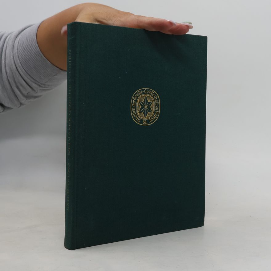 Erich Trunz Weimarer Goethe-Studien