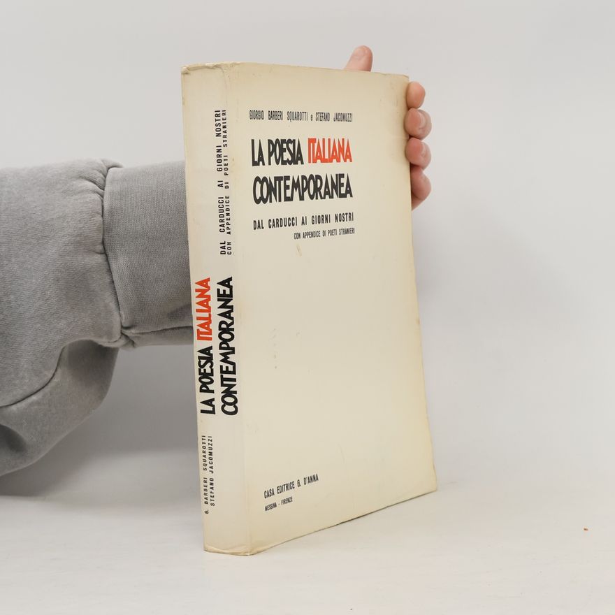 Giorgio Bárberi Squarotti La Poesia Italiana Contemporanea