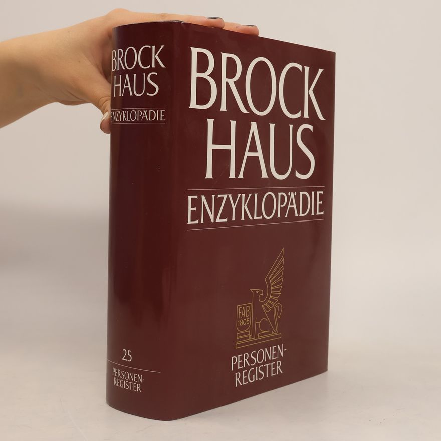 Autorenkollektiv Brockhaus Enzyklopädie Band 25: Personenregister