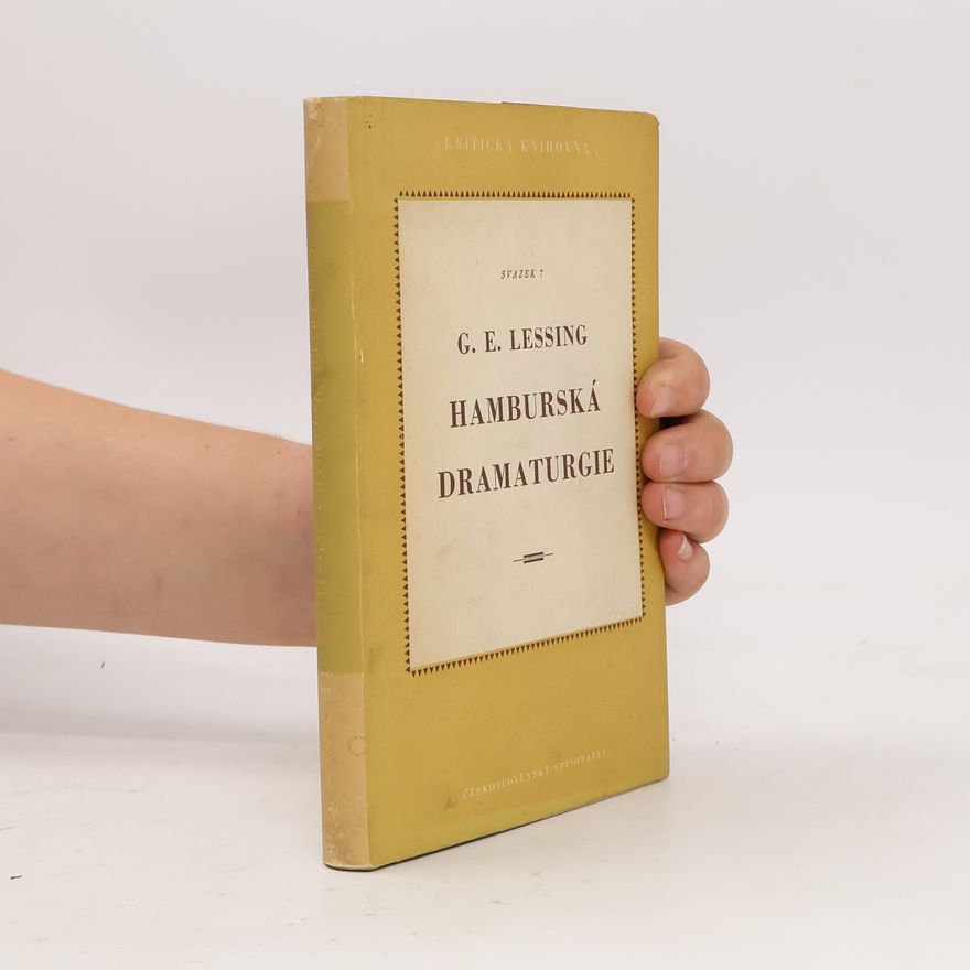 Gotthold Ephraim Lessing Hamburská dramaturgie