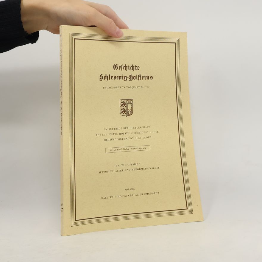 Erich Hoffmann Geschichte Schleswig-Holsteins
