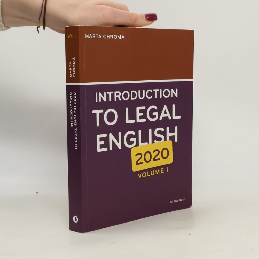 Marta Chromá Introduction to legal English : Volume I