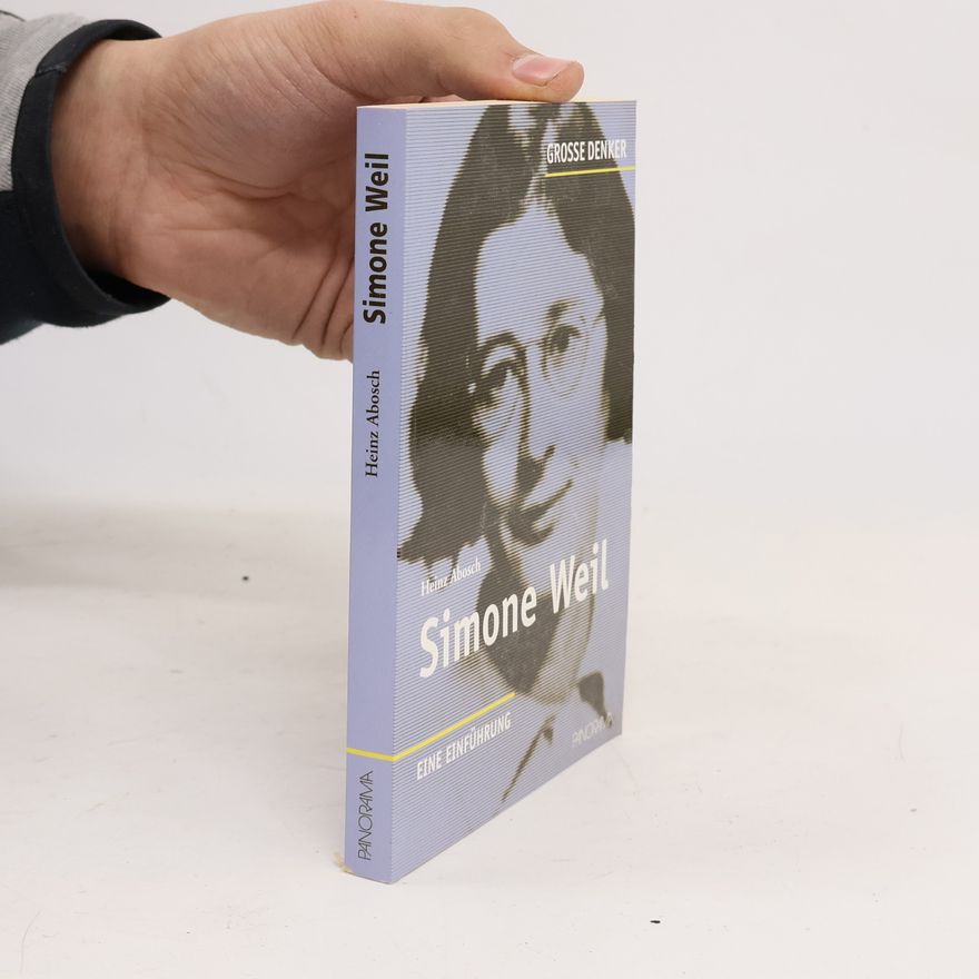 Heinz Abosch Simone Weil