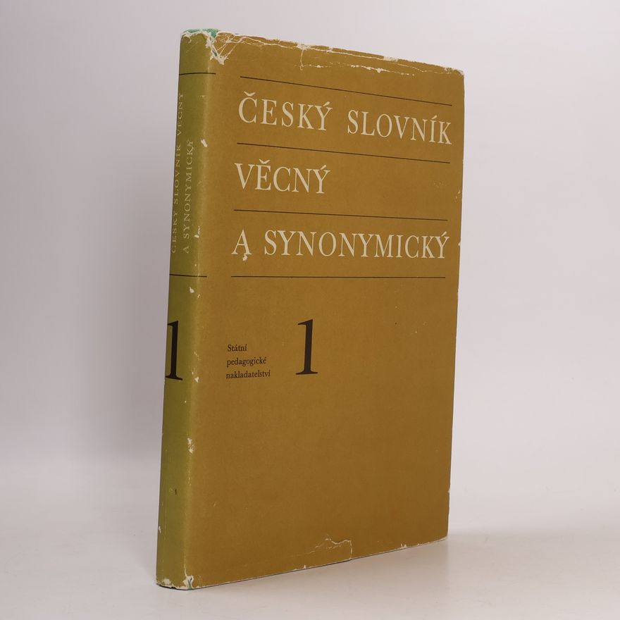 Jiří Haller Český slovník věcný a synonymický 1
