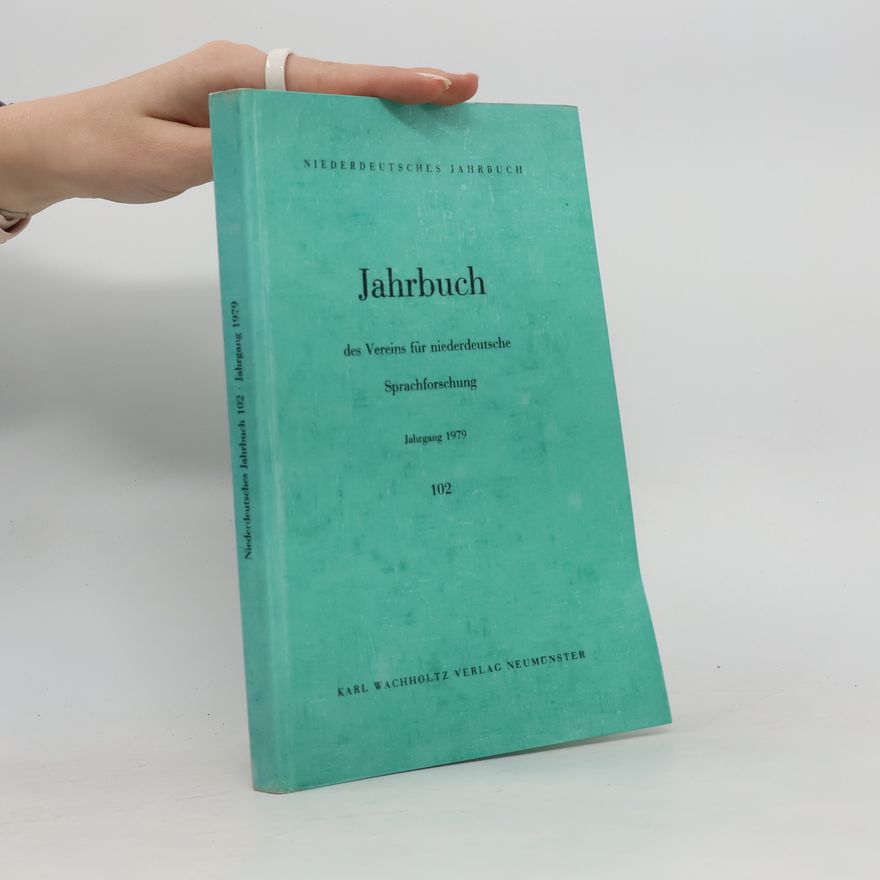 Verein für niederdeutsche Sprachforschung Jahrbuch des Vereins für Niederdeutsche Sprachforschung