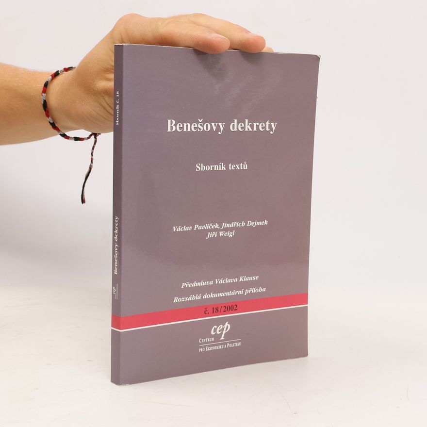Ilona Bažantová Benešovy dekrety