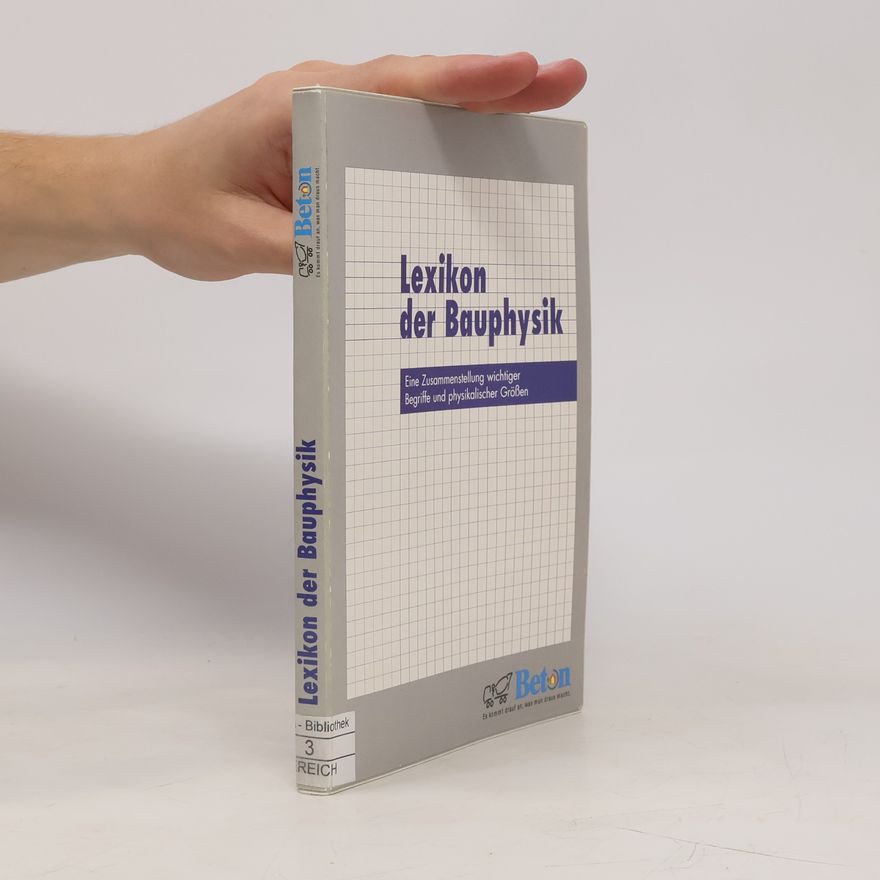 Heino Lenz Lexikon der Bauphysik