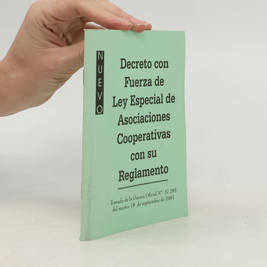 Kolektiv autorů Decreto con Fuerza de Ley Especial de Asociaciones Cooperativas