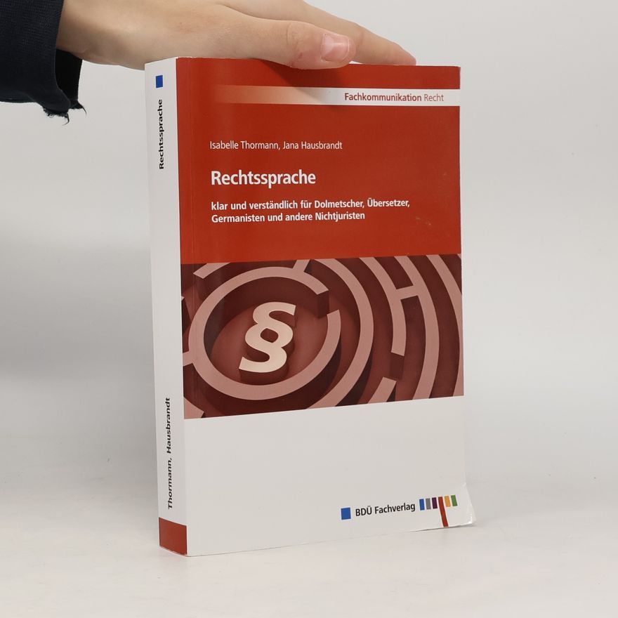 Isabelle Thormann Rechtssprache