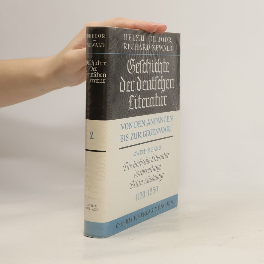 Helmut de Boor Geschichte der deutschen Literatur 2