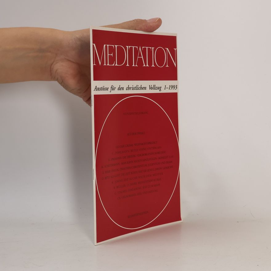Benedict Schmitz MEDITATION