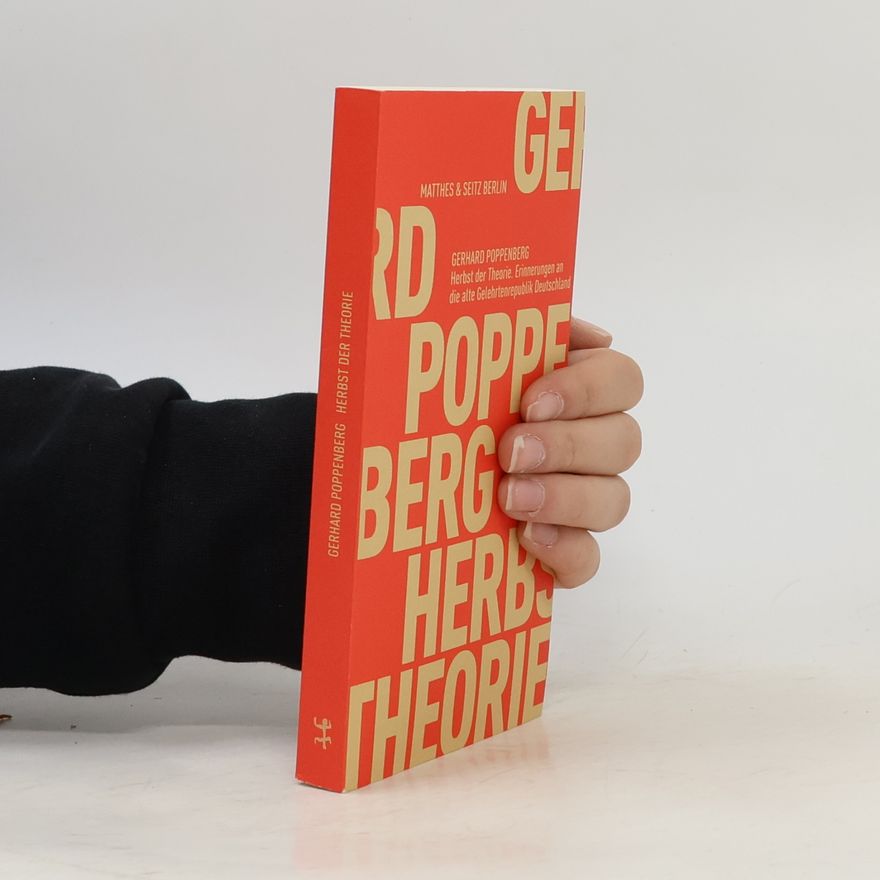 Gerhard Poppenberg Herbst der Theorie
