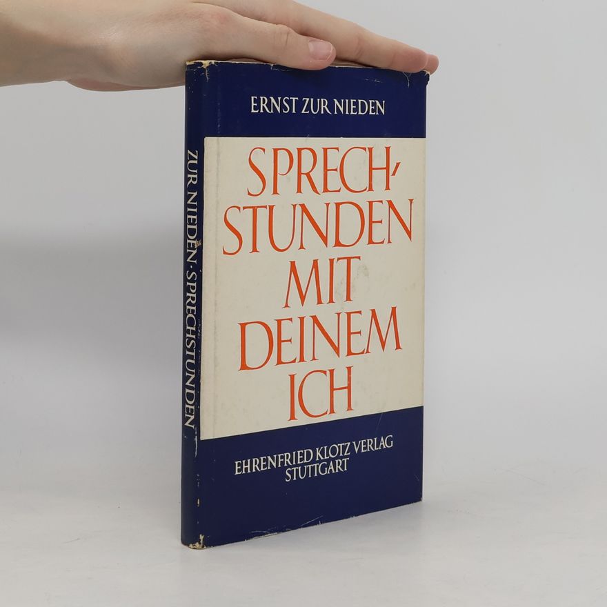 Ernst Zur Nieden Sprechstunden mit deinem ich