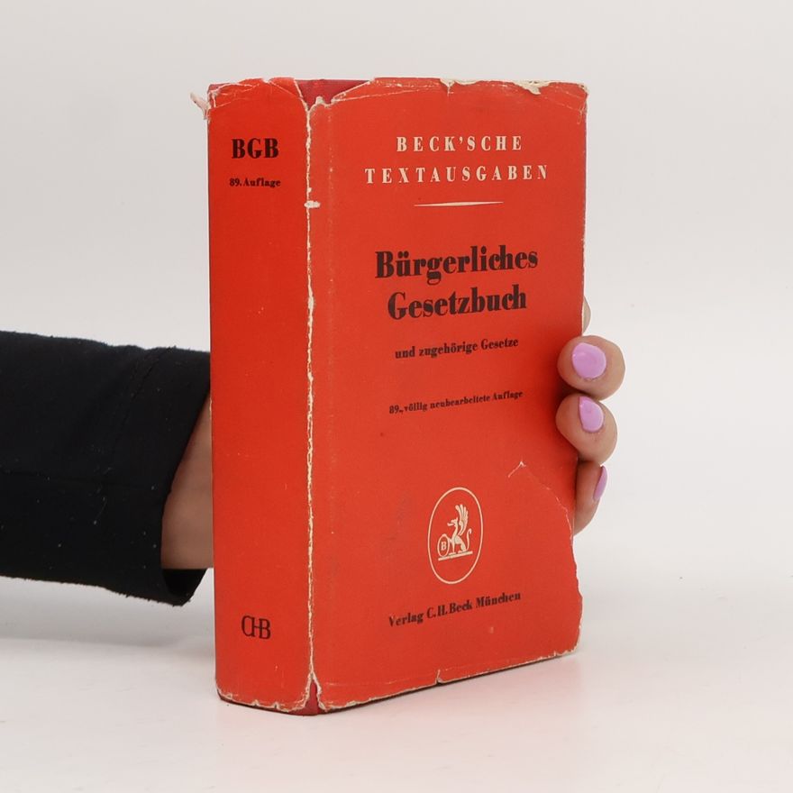 Autores varios Bürgerliches Gesetzbuch und zugehörige Gesetze