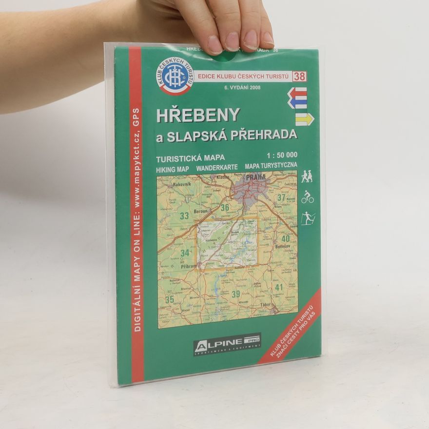 Kolektiv autorů Hřebeny a Slapská přehrada turistická mapa 1:50 000
